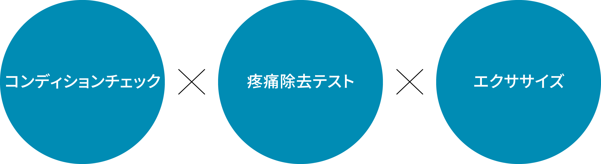 コンディションチェック×疼痛除去テスト×エクササイズ